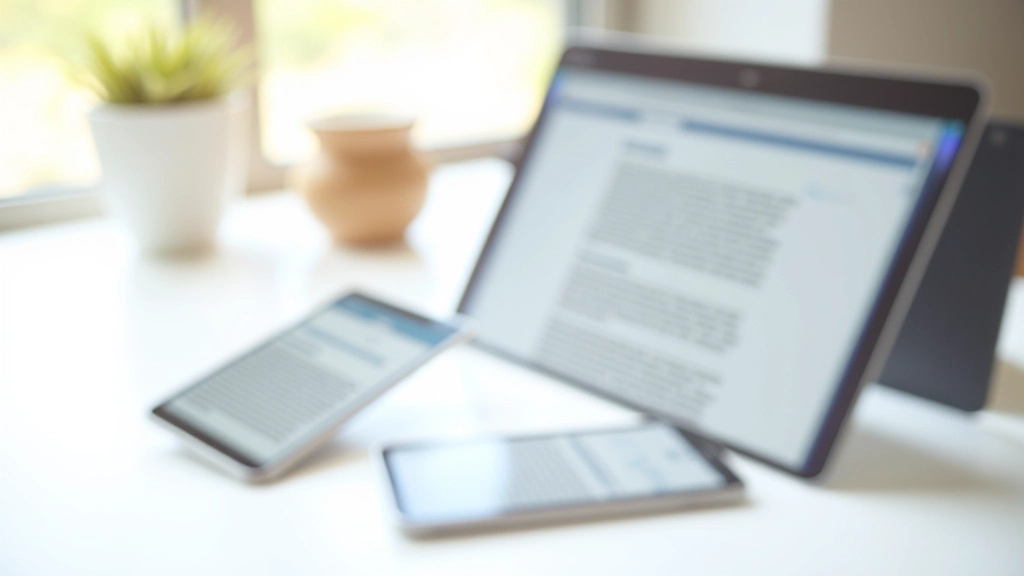 Different digital devices showing text with proper color contrast across mobile phone, tablet and desktop screen