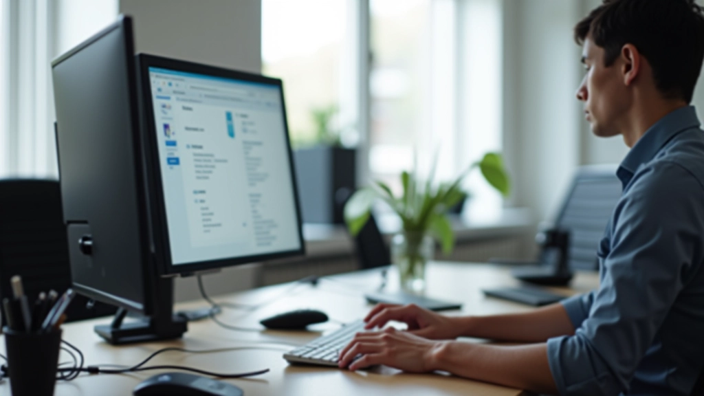 User testing session showing person using keyboard navigation and screen reader with form interface
